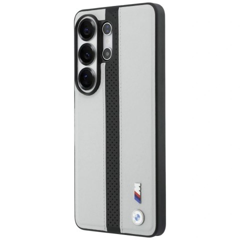 Etui BMW Perforated Stripe Logo MagSafe do Samsung Galaxy S26 Ultra - szare