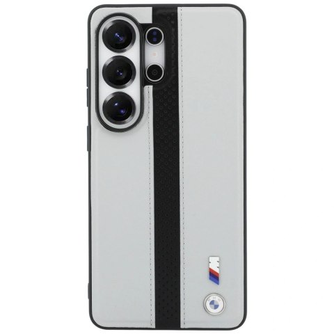 Etui BMW Perforated Stripe Logo MagSafe do Samsung Galaxy S26 Ultra - szare