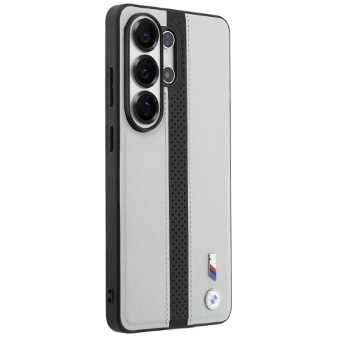 Etui BMW Perforated Stripe Logo MagSafe do Samsung Galaxy S26 Ultra - szare