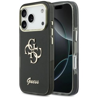 Etui Guess IML 4G Script Metal do iPhone 17 Pro Max - czarne