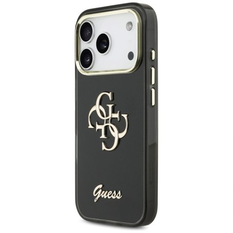 Etui Guess IML 4G Script Metal do iPhone 17 Pro Max - czarne