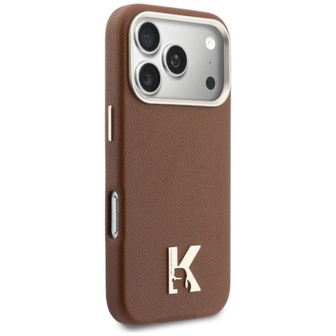 Etui Karl Lagerfeld Karl Head Logo MagSafe do iPhone 17 Pro - brązowe