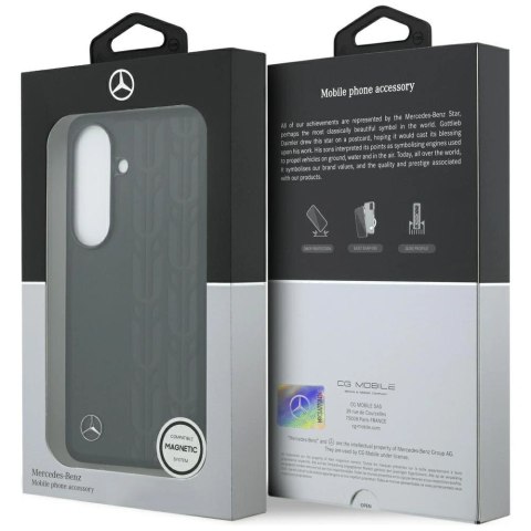 Etui Mercedes Laurel Leaves MagSafe do Samsung Galaxy S26 - czarne