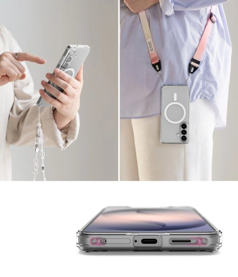 Etui Ringke Fusion Magnetic MagSafe na Samsung Galaxy S26 - przezroczyste
