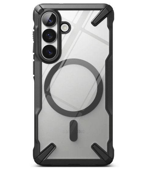 Etui Ringke Fusion X Magnetic MagSafe na Samsung Galaxy S26 - przezroczysto-czarne