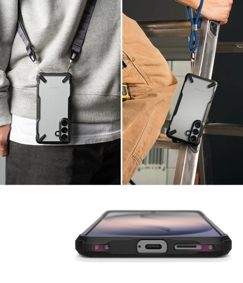 Etui Ringke Fusion X na Samsung Galaxy S26 - przezroczysto-czarne