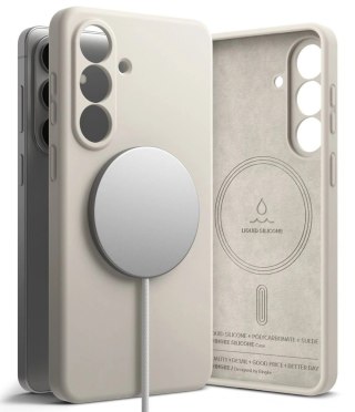 Etui Ringke Silicone MagSafe na Samsung Galaxy S26+ - beżowe