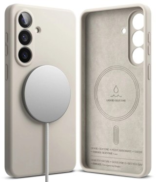 Etui Ringke Silicone MagSafe na Samsung Galaxy S26+ - beżowe