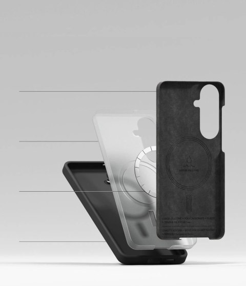 Etui Ringke Silicone MagSafe na Samsung Galaxy S26+ - czarne