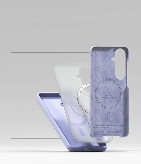 Etui Ringke Silicone MagSafe na Samsung Galaxy S26+ - fioletowe