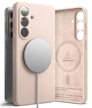 Etui Ringke Silicone MagSafe na Samsung Galaxy S26+ - różowe