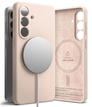 Etui Ringke Silicone MagSafe na Samsung Galaxy S26 - różowe