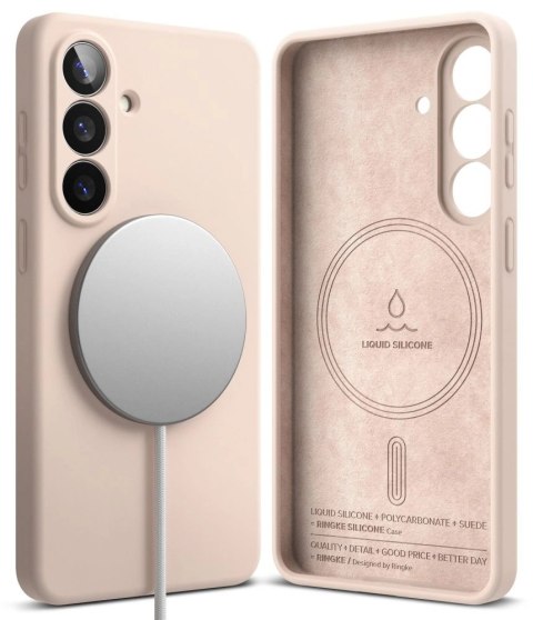 Etui Ringke Silicone MagSafe na Samsung Galaxy S26 - różowe