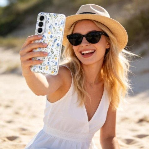 Etui Tech-Protect FlexAir na Samsung Galaxy A37 5G - wielokolorowe kwiaty