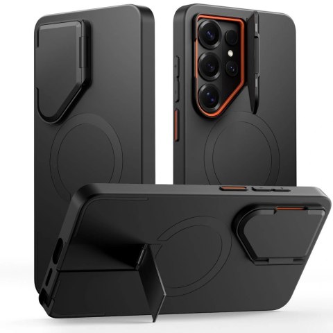 Etui Tech-Protect Kevlar Aura MagSafe na Samsung Galaxy S26 Ultra - czarno-pomarańczowe