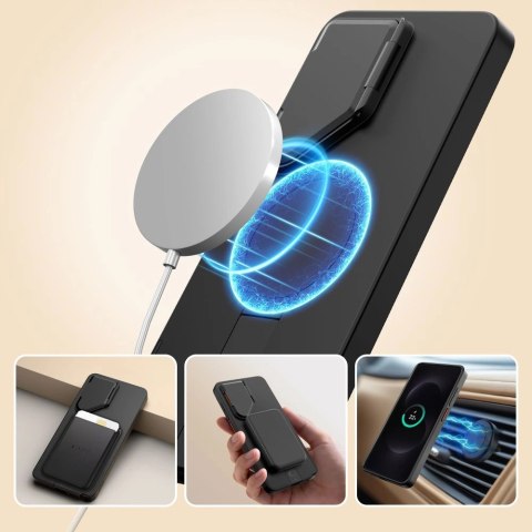 Etui Tech-Protect Kevlar Aura MagSafe na Samsung Galaxy S26 Ultra - czarno-pomarańczowe