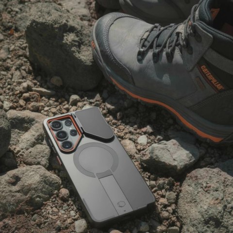 Etui Tech-Protect Kevlar Aura MagSafe na Samsung Galaxy S26 Ultra - czarno-pomarańczowe