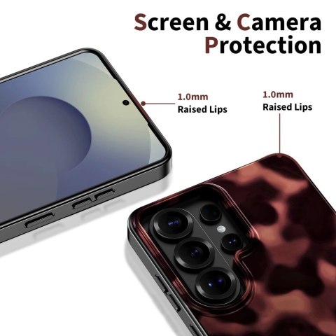 Etui Tech-Protect Lamano MagSafe na Samsung Galaxy S26 Ultra - brązowo-czarne