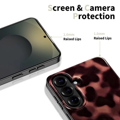 Etui Tech-Protect Lamano MagSafe na Samsung Galaxy S26+ - brązowo-czarne