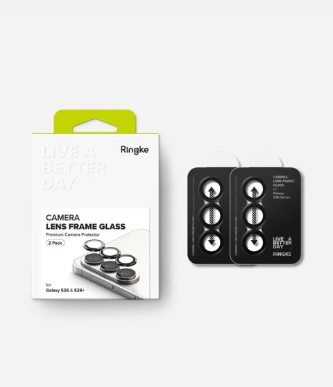 Osłona aparatu Ringke Camera Frame Protector 2-Pack na Samsung Galaxy S26 / S26+ - czarna