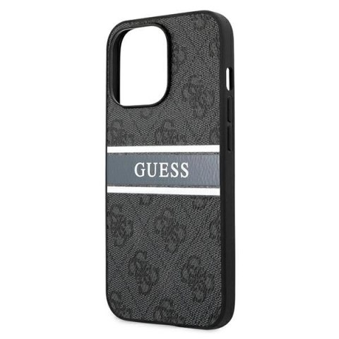 Etui Guess GUHCP13L4GDGR iPhone 13 Pro / 13 6,1" szary/grey hardcase 4G Stripe