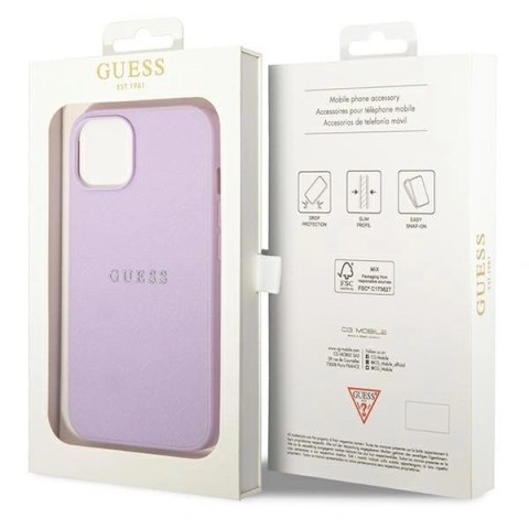 Etui Guess GUHCP14MPSASBPU iPhone 14 Plus / 15 Plus - fioletowe