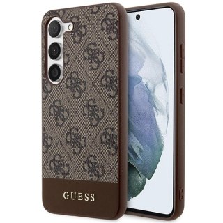 Etui Guess GUHCS23SG4GLBR Samsung Galaxy S23 - brązowe