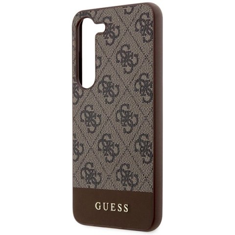 Etui Guess GUHCS23SG4GLBR Samsung Galaxy S23 - brązowe