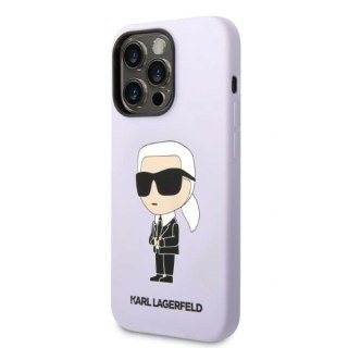 Etui Karl Lagerfeld KLHCP14LSNIKBCU iPhone 14 Pro - fioletowe