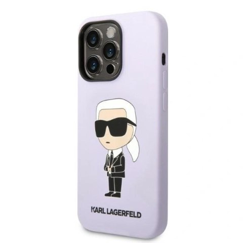 Etui Karl Lagerfeld KLHCP14LSNIKBCU iPhone 14 Pro - fioletowe
