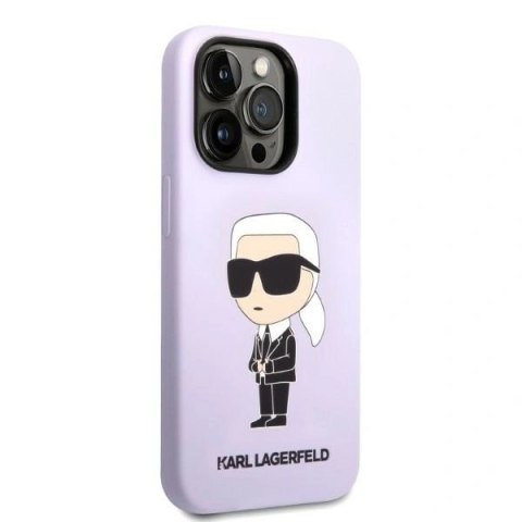 Etui Karl Lagerfeld KLHCP14LSNIKBCU iPhone 14 Pro - fioletowe