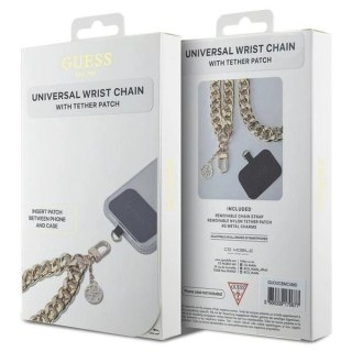Smycz do telefonu Guess GUOUCBMC4MD Universal Big HandStrap - złota