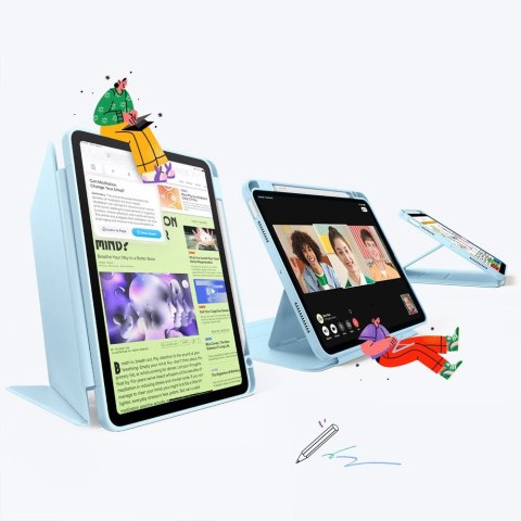 ESR FLIP HYBRID IPAD AIR 10.9" 4 / 5 / 2020-2022 / 11" 6 / 7 / 8 / 2024-2026 SKY BLUE