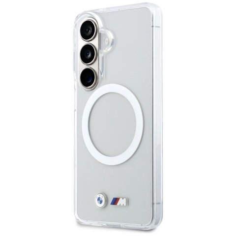 Etui BMW IML Shockproof Metal Logo MagSafe na Samsung Galaxy S26 - przezroczyste