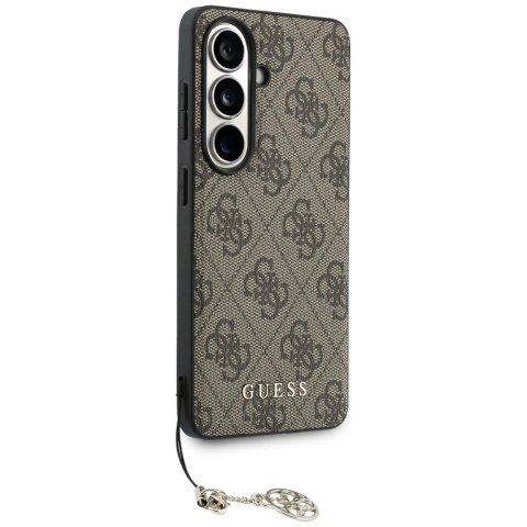 Etui Guess 4G Classic Logo Charm MagSafe na Samsung Galaxy S26 - brązowe