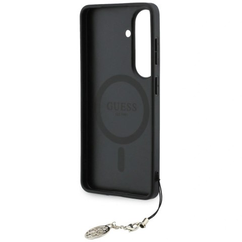 Etui Guess 4G Classic Logo Charm MagSafe na Samsung Galaxy S26 - czarne