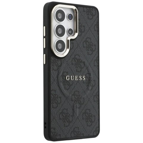 Etui Guess 4G Embossed Ring MagSafe na Samsung Galaxy S26 Ultra - czarne