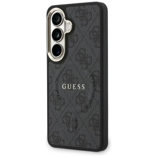 Etui Guess 4G Embossed Ring MagSafe na Samsung Galaxy S26 - czarne
