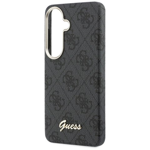 Etui Guess 4G Script MagSafe na Samsung Galaxy S26 - czarny
