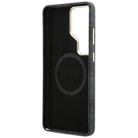 Etui Guess 4G Triangle Logo MagSafe na Samsung Galaxy S26 Ultra - czarne