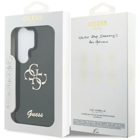 Etui Guess IML Big Metal 4G Script na Samsung Galaxy S26 Ultra - czarne