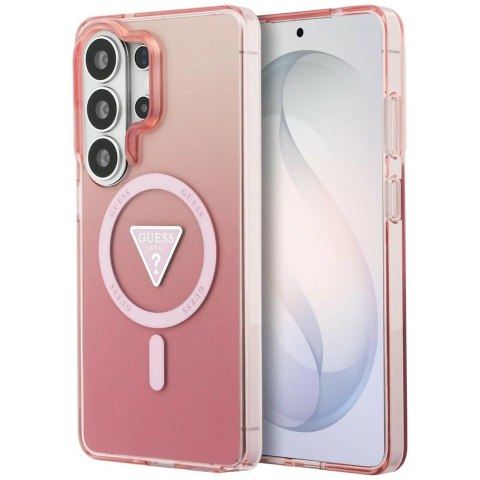 Etui Guess IML Gradient Triangle MagSafe na Samsung Galaxy S26 Ultra - różowe