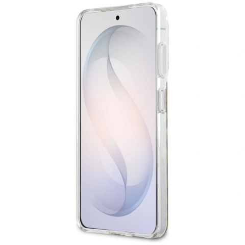 Etui Guess IML Leopard Print Triangle MagSafe na Samsung Galaxy S26 - brązowe