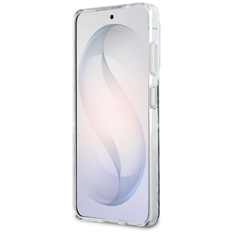 Etui Guess IML Leopard Print Triangle MagSafe na Samsung Galaxy S26 - czarne