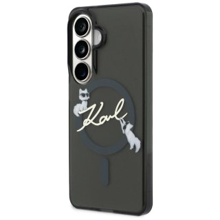Etui Karl Lagerfeld IML KC Script MagSafe na Samsung Galaxy S26 Plus - czarne