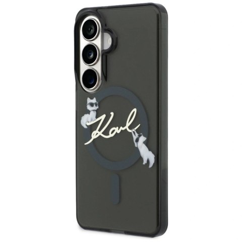 Etui Karl Lagerfeld IML KC Script MagSafe na Samsung Galaxy S26 Plus - czarne