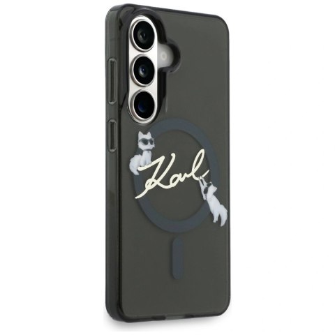 Etui Karl Lagerfeld IML KC Script MagSafe na Samsung Galaxy S26 Plus - czarne