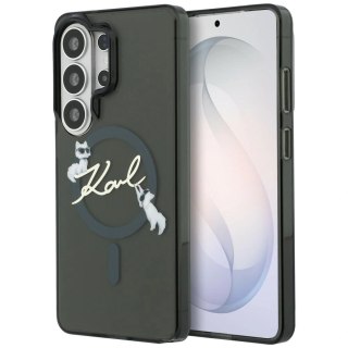 Etui Karl Lagerfeld IML KC Script MagSafe na Samsung Galaxy S26 Ultra - czarne