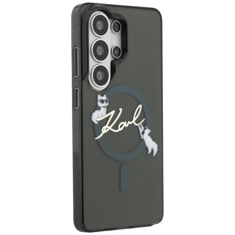 Etui Karl Lagerfeld IML KC Script MagSafe na Samsung Galaxy S26 Ultra - czarne