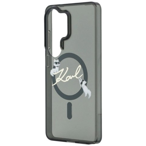 Etui Karl Lagerfeld IML KC Script MagSafe na Samsung Galaxy S26 Ultra - czarne
